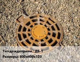 Дождеприемник ДБ-1 большой прямоугольный 800х400х120